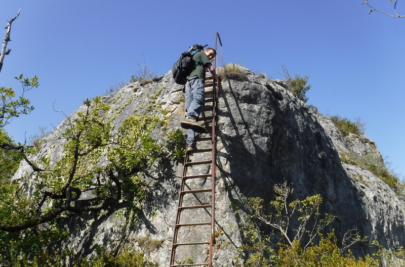 echelles sur le panorama de capluc