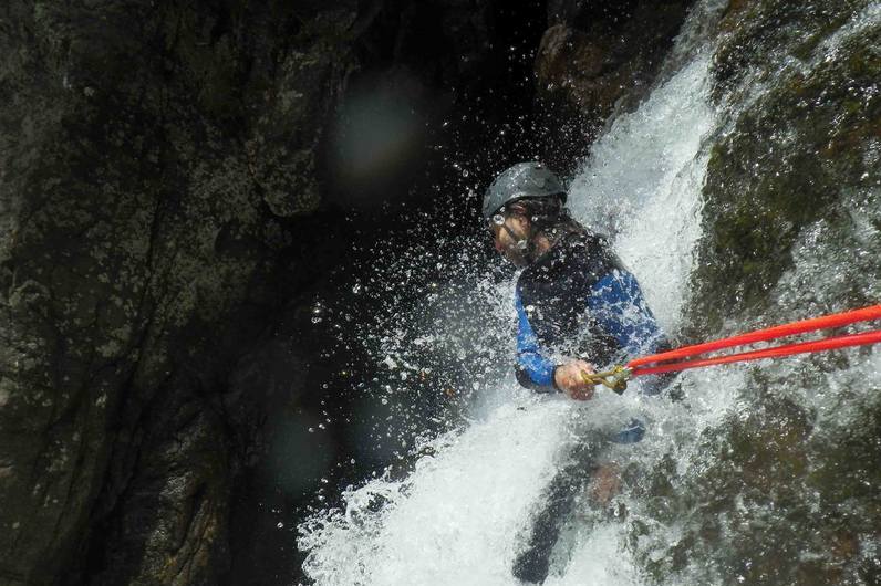 tyrolienne dansles gorges du tapoul