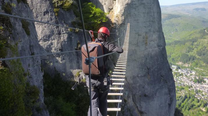 Via ferrata du Rochefort à Florac  - 0